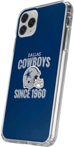 Skinit Clear Phone Case Compatible with iPhone 11 Pro - Officially Licensed NFL Dallas Cowboys Helmet Design
