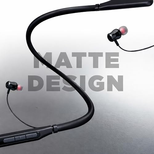 Image of Intex NeckPro Vibe Wireless Neckband Earphones with 30H Playtime | Bluetooth v5.3, AI Assistant | Magnetic Earbuds, Type-C Fast Charging | Deep Bass & HD Mic for Calling - Black