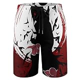 Anime Boys Beach Board Shorts Quick Dry Swim Trunks with Mesh Lining Summer Breathable Swimming Swim