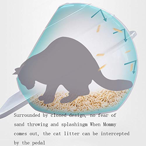 Corpo de vaso sanitário para gato, fácil de limpar, conjunto de vaso sanitário para limpeza do corpo