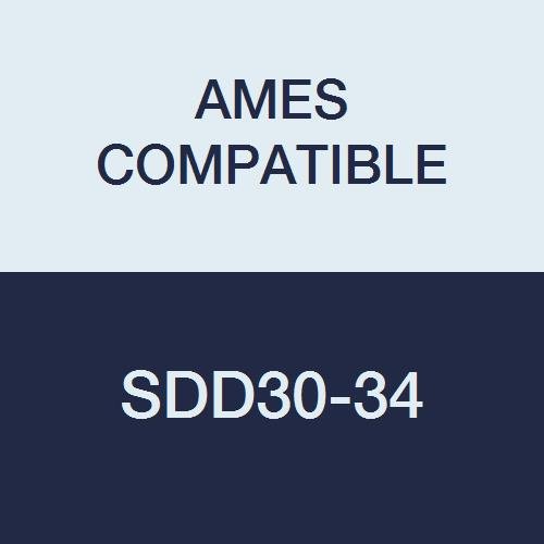 SDD30-34 Double Digit Color Code Numeric 30-34 Label, 1-1/2" x 1-7/8", Orange Mylar Permanent
