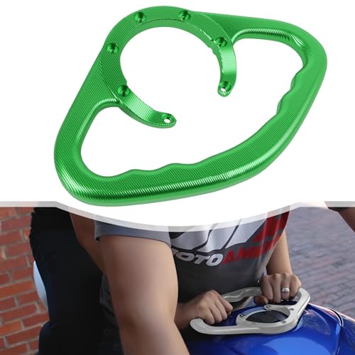 Motorcycle Passenger Grab Bar, for Kawasaki Ninja ZX6R Z 1000 650 400 ZX-10R ZX-6R ZX10R, Fuel Tank Armrest Front Passenger Hand Grip (Green)