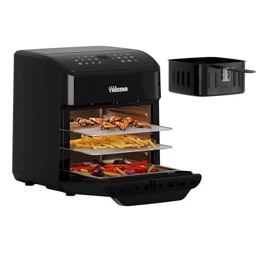 Tristar mini-oven & heteluchtfriteuse, 2-in-1 friteuse, BPA-vrij, 12 L, 12 programma's, kijkvenster, 1800 W, FR-9065