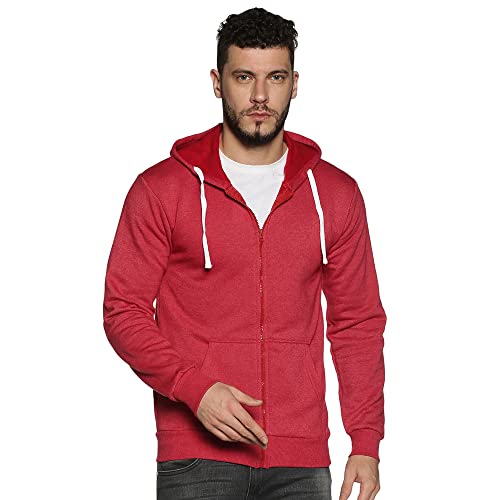 Image of CAHOOT Cotton Plain Sweatshirts for Men(AZW119 ZH M PLN MA AZ L) Maroon