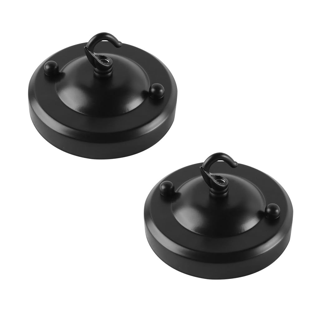 ieron Ceiling Chandelier Hook Plate Round Base Heavy Duty Screw Mount Top Hanger for Pendant Lights Wall Lamp Fixing and Supporting Fixtures