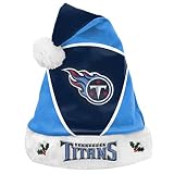 FOCO Tennessee Titans Colorblock Santa Hat - Limited Edition - Officially Licensed NFL Football Holiday Fan Gear