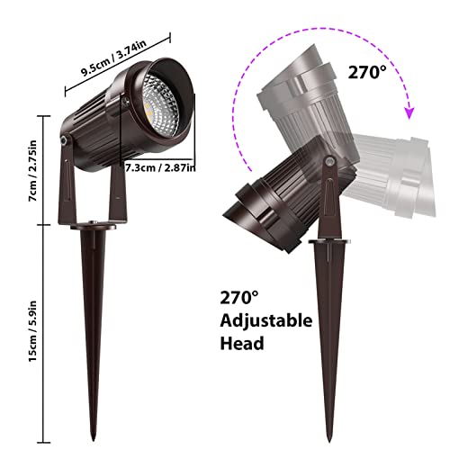 Waygor Uv Black Light Landscape Lights 12W Outdoor High Voltage Led Landscape Spot Lights 405Nm Uv Light Plug In Spotlights For Blacklight Party, Halloween, Fluorescent Poster, Body Paint (10Pack) #TOP4