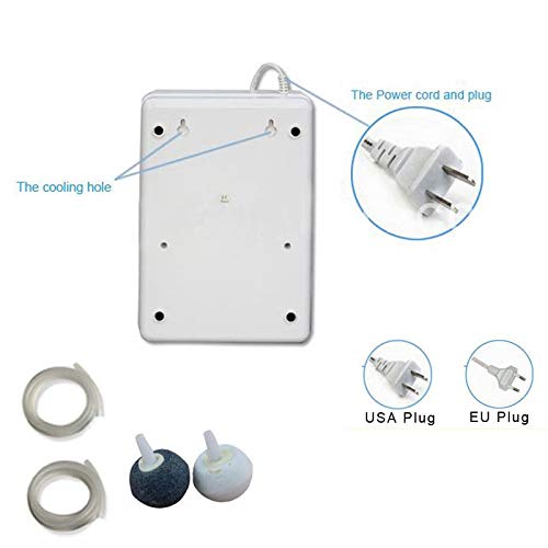 Portátil Activo Ozone Generator Esterilizador Purificador de Aire Purificación Frutas Verduras Agua Preparación de Alimentos Ozonizador Ionizador Ac220V Enchufe de la UE