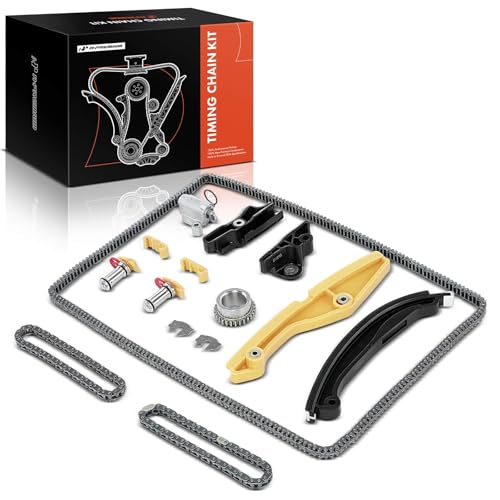 A-Premium 13-PC Engine Timing Chain Kit with Tensioner & Guide/Damper & Sprocket Compatible with Ford Transit-150, Transit-350 HD, 2017-2022 - 3.5L