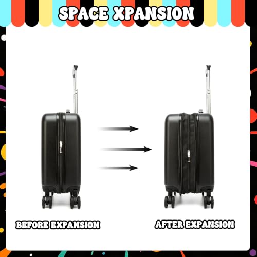Image of Kids Carry on Luggage Set 5 Piece Kids Luggage with Wheels 16 inch Toddler Suitcase for Boys Airline Approved (Football)