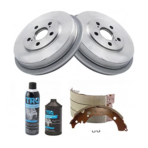 Rear Brake Shoes Drums Cleaner & Fluid Set 2008-2014 Scion xD