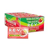 Rev Electrolyte Gum, Watermelon Lime, Sugar-Free with Essential Electrolytes,12 Count