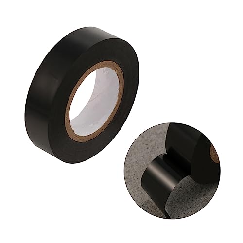 Gatuida 20m Pvc Electrical Insulation Tape Black Abrasion Resistant for Industrial Use for Wiring Cable Repairs Moisture Acid Resistance