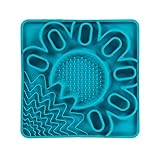 Interaktive Matte aus Silikon, gerahmt, 25,4 x 25,4 cm, Blau