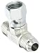 Eaton Weatherhead C5707X6 Carbon Steel SAE 37 Degree (JIC) Flare-Twin Fitting, Swivel, Branch Tee, 3/8" JIC Male x 3/8" JIC Female