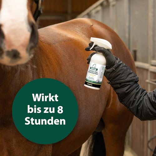 Equisept Fliegenspray & Bremsenspray für Pferde 500ml - Mückenspray, Insektenspray - Von Tierärzten empfohlen - Dopingfrei