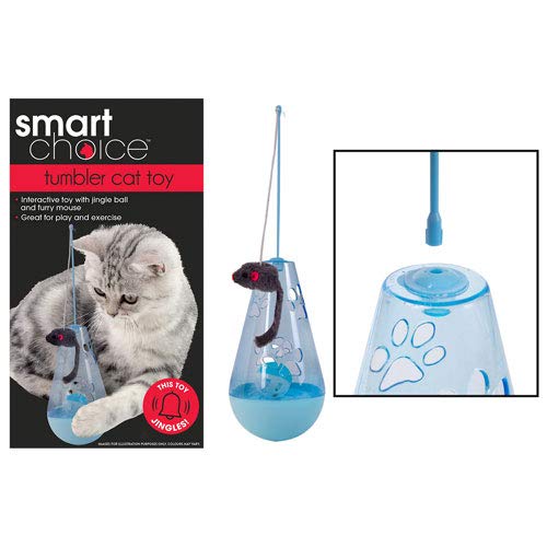 Smart Choice Interactive Cat Toy with Mouse and Ball, Blue, 0.343999 kg