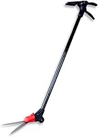 Tabor Tools GS01A 38" Long Handle Grass Shears with Wheeled Support & 180° Swivel Blade - SK5 Steel for Pain-Free Lawn Edging