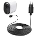 Produktbild 25ft/7,6m Wetterfestes magnetisches Outdoor-Ladekabel mit Schnellladeadapter kompatibel mit Arlo Ultra/Ultra 2 & Arlo Pro 3/Pro 4 - Ladekomfort für Ihre Arlo-Kamera (schwarz)