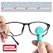 Eye Glasses Lens Cleaner Cleaning Brush Tool - Microfiber Mini Sunglasses Cleaner Soft Brush Cleaning Clip 5 Colors (10 Pack)