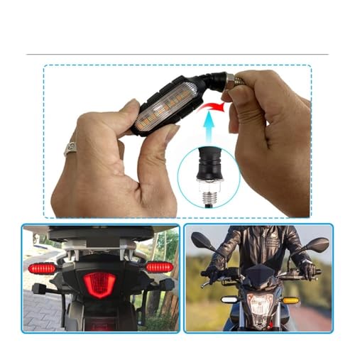 Clignotant de moto double face LED étanche pour feu de circulation diurne - 7