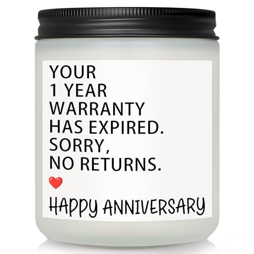 1 Year Anniversary Couple Gifts for Boyfriend Girlfriend, Happy One Year Wedding Anniversary Funny...