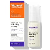 Dermz Vitumisil Regenerating SPF 50 Day Cream – Anti‑Acne, Seboregulating Sun Protection with Niacinamide & Dendriclear™ – Lightweight Mattifying SPF 50 Moisturiser – 50 ml