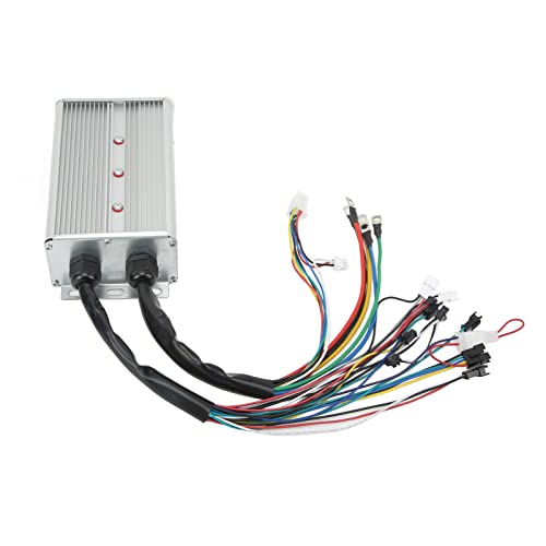 Scooter Brushless Motor Controller, 36V 48V LCD Display Throttle Grip for 22.5mm Handlebar for Cyclists