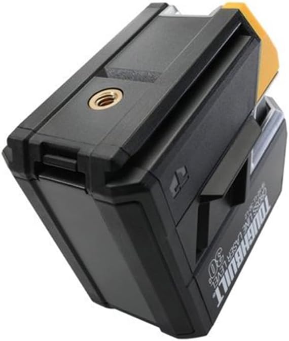 Bottom view of ToughBuilt laser level showing tripod mount