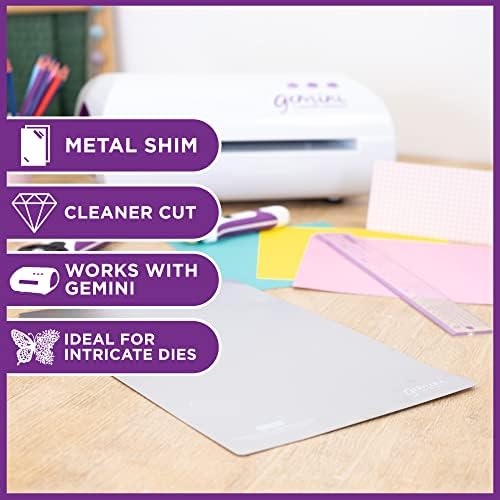 Crafter's Companion Gemini Accessories-Metal Cutting Plate, Silver, 36 x 23.4 x 0.1 cm