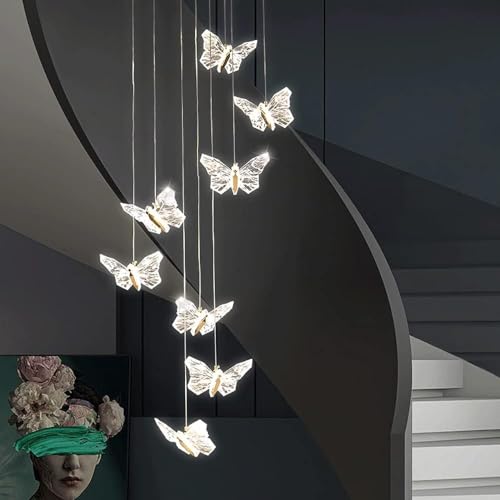 Lámpara colgante nórdica con forma de mariposa led 4W para pasillo 2