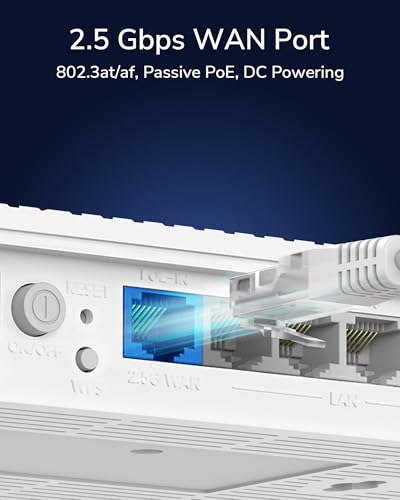 Cudy AX3000 WiFi 6 2.5G PoE-Powered Router with USB 2.0 Port, Dual Band VPN Router, MU-MIMO, WireGuard, Cudy Mesh Compatible, APP Control, WR3000P - 6