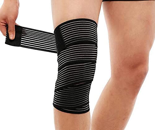Sgozam Thigh Support Compression Bandage Sleeve For Women And Men, Lower Leg Compression Wrap Brace For Thigh Pain, Shin Splint Guard For Football, Tennis, Volleyball, Basketball, Running And Work Out, Knee Pain Relief, One Size Fit Most, Adjustable #TOP4