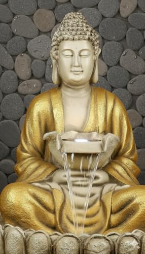 Image of Resin Buddha Statue Decorative Water Fountains for Outdoor Living Room, Office, Garden 4 Feet Large Buddha Fountain, Sitting Pose, Large Big Size (Jarkan)