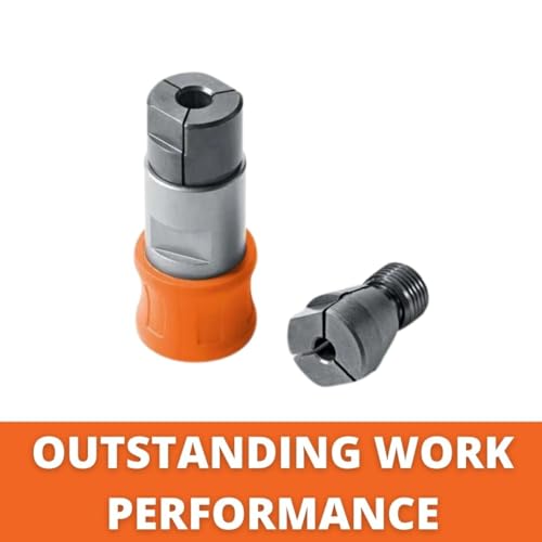 FEIN Gewindebohr-Adapter mit 2 Spannzangen zum Schneiden von Gewindegrößen M4 / M5 / M6 / M8. Kompatibel mit allen FEIN Akku-Schraubern mit QuickIN/QuickIN MAX Schnittstelle