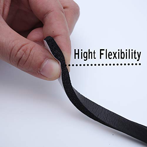 Foam Seal Tape - 52Ft Length High Density Sponge Rubber Strip - Strong Self Adhesive WeatherStrip Insulation Foam - Thumbnail 5