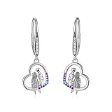 ONEFINITY Jack and Sally Earrings Sterling Silver Nightmare Gifts Jack and Sally Christmas Earrings