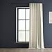 HPD Half Price Drapes Heavy Faux Linen Light Filtering Curtains for Bedroom 108 Inches Long (1 Panel) - Rod Pocket Curtains for Living Room - Window Curtains Home Decor - 50 X 108, Barley