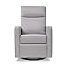 DaVinci Gabby 360° Swivel Glider Nursery Chair - High Pillowback Glider Rocking Chair - GREENGUARD Gold, FSC & Certi-PUR US Certified - Comfy Swivel Chair for Living Room and Nursery (Misty Grey)