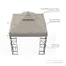 Kenley Techo de Reemplazo para Carpa Estructura Gazebo Pabellón de Jardín -...