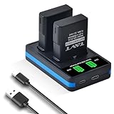 nikon d5300 kit 18-105 【Pratique et gain de temps】: le chargeur double dispose de deux emplacements de charge indépendants. Ainsi, vous pouvez charger deux batteries simultanément ou une batterie séparément. Il peut également charger votre batterie d'origine