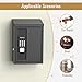 WeHere Key Drop Box with Smart Lock for Outside Wall Mount, Key Return Box for Automotive,Anti-Thief & Waterproof Design for Outdoor, Secure Cash Drop Box for Bussiness After Hours,Hotel,Car Rental