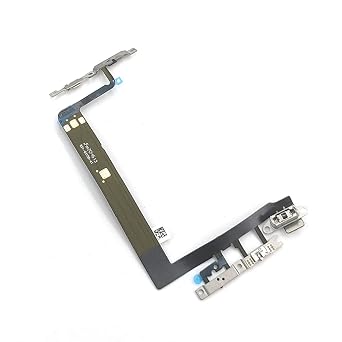 Power Volume Button Flex Cable for iPhone 13 6.1 inches - On/Off Keyboard Ribbon with Metal Bracket Holder Replacement Part