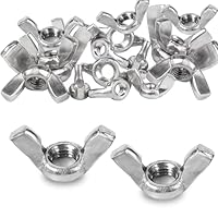 GothicBride 25 Stück Flügelmutter M5, Edelstahl 304 Hand Schraub Flügelmuttern Schmetterlingsmutter DIN 315 Rostfreie Wing Nut, Standard Schmetterlingsmuttern für Flügelschraube