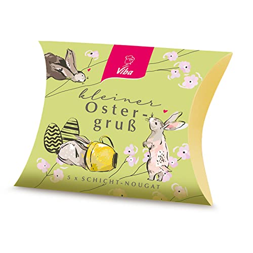 Viba Nougat Ostergruß Frühlingsbote (Kissenschachtel mit Schicht-Nougat, 50 g) Cover
