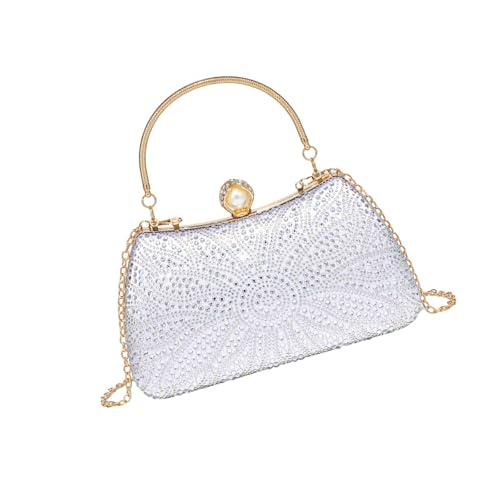 Sac de soirée perlé chic avec chaîne épaule pour gala de bal - 4
