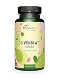 Vegavero Olive Leaf 7500 mg | Highest Strength 40% Oleuropein | 15:1 Extract from Spanish Olive Leaves | NO Additives, Lab-Tested | 90 Capsules | Vegan