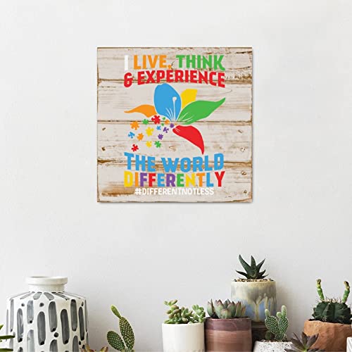 Panneau bois autisme décoration murale parent message inspirant - 4