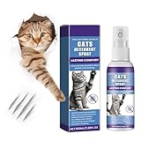 Katzenkratzspray,Anti Kratz Spray für Katzen,Antikratzspray Katzen,Beruhigendes Spray für Katzen,Calming Spray,Transparentes Verhaltensspray für Katzen und Kätzchen,50 ml