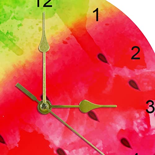 Horloge murale silencieuse pastèque, le cadeau déco idéal pour enfant